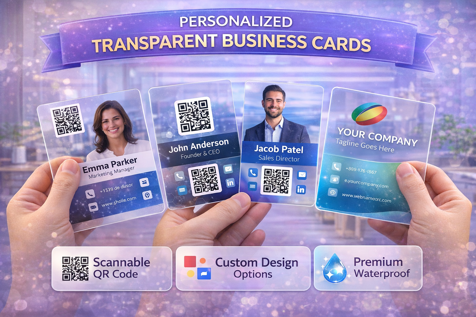 Personalized Transparent Business Card